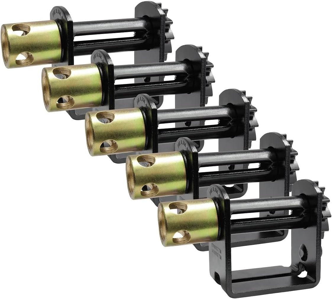 Mytee Products (5 Pack) Double L Slider, Ratcheting Winch Flatbed Trailer Winches