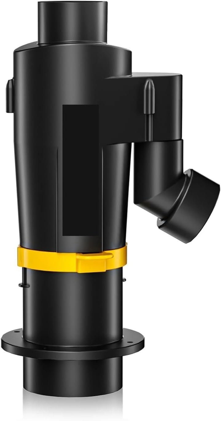 Cyclone Dust Collector Separator for Shop Vac, Separator Dust Powder Filter for Vacuums Dust Extractor Accessories Woodworking(PM01 Black)