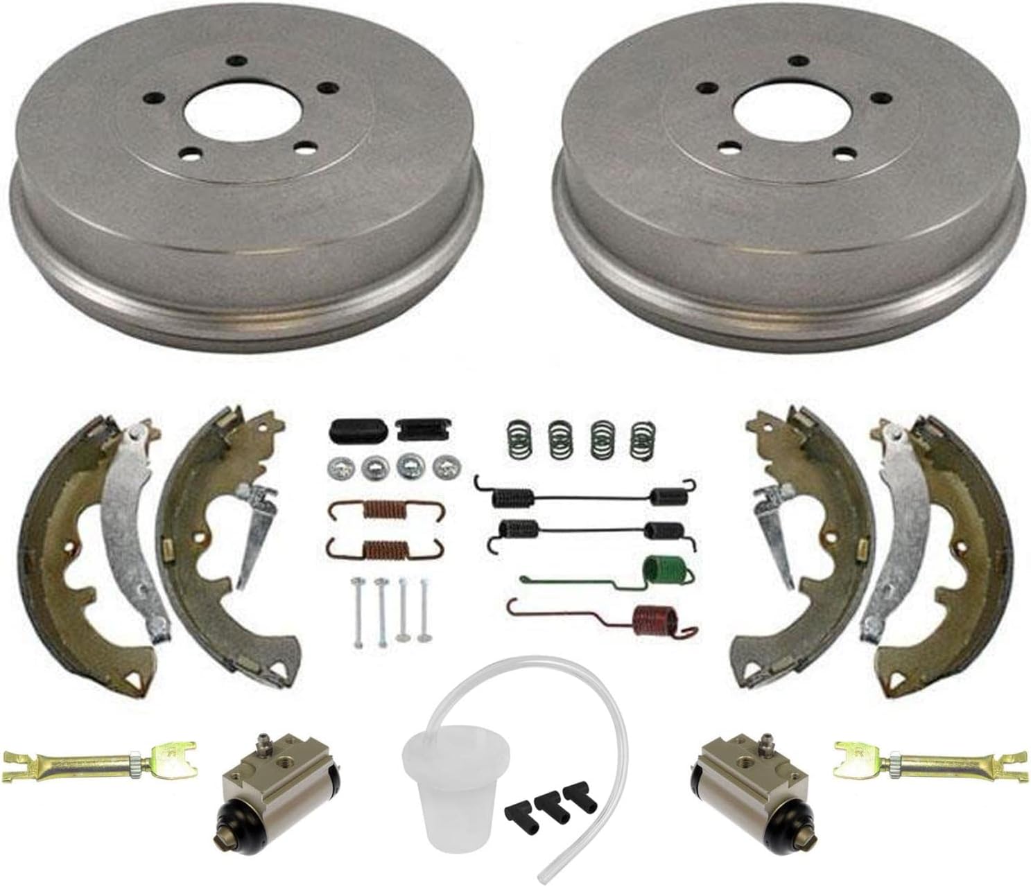 Rear Brake Drums Brake Shoes & Brake Spring Set Replacement Parts For Ford Escape 2008 2009 2010 2011 2012