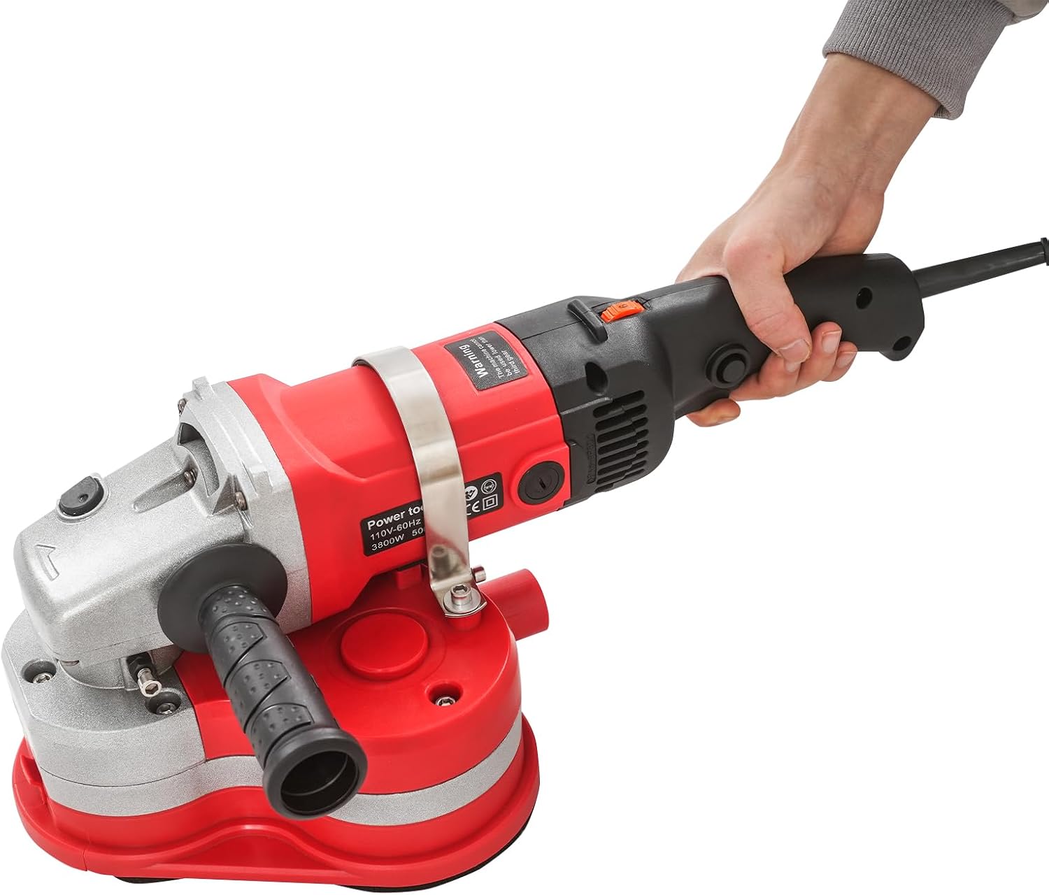 Buffer Polisher,2800W Handheld Electric Granite/Marble/Concrete Grinder & Polisher with Polishing Discs,6 Variable Speeds 3000RPM Polishing Machine with Brushed Pure Copper Motor,90° No Blind Spots