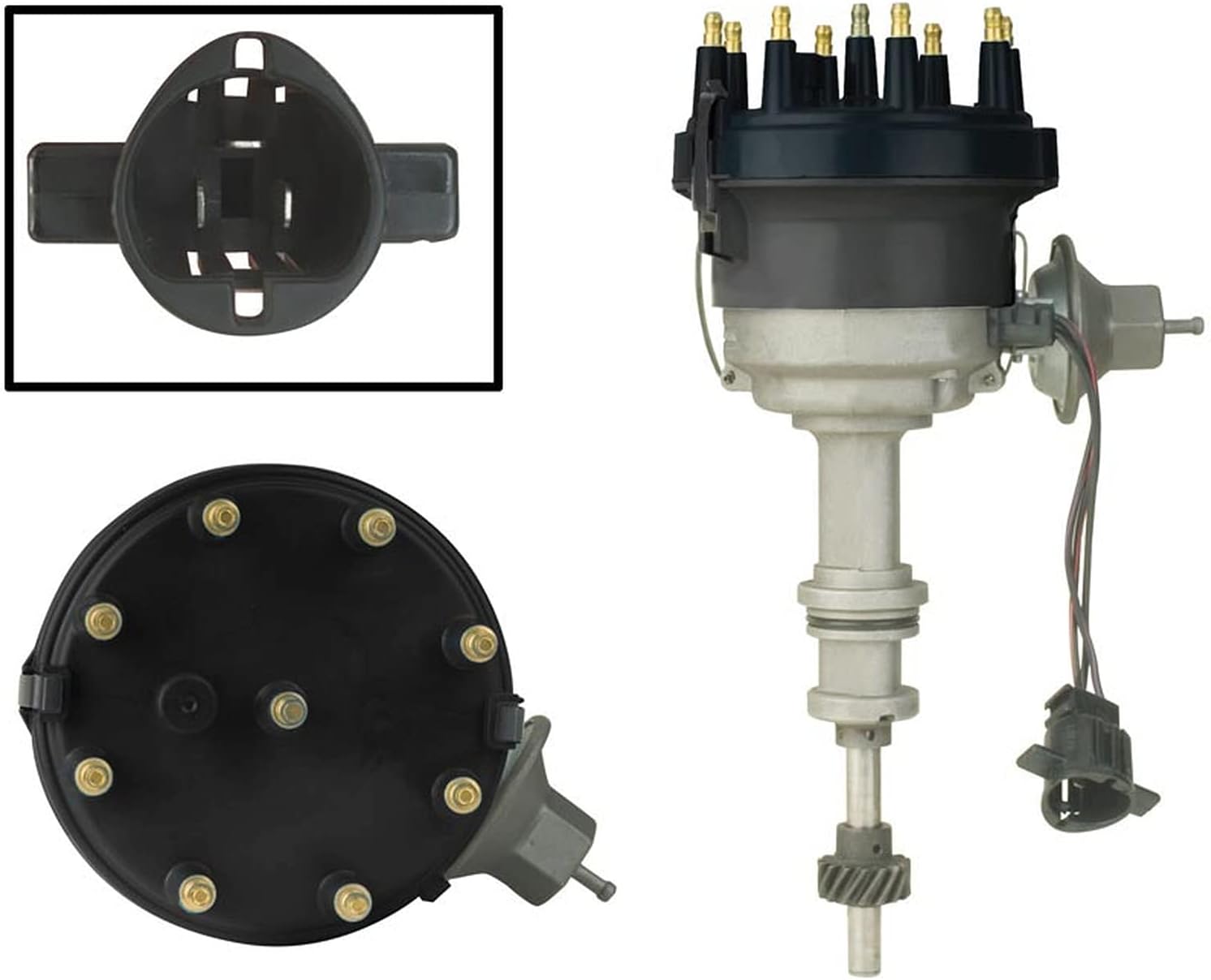 OEG Parts New Distributor Compatible With Ford Thunderbird Granada, Lincoln Mercury 4.2 255 5.0 302 1977-1985, Replaces D4BE 12127-FA, D4DE 12127-CA, D4DE 12127-MA