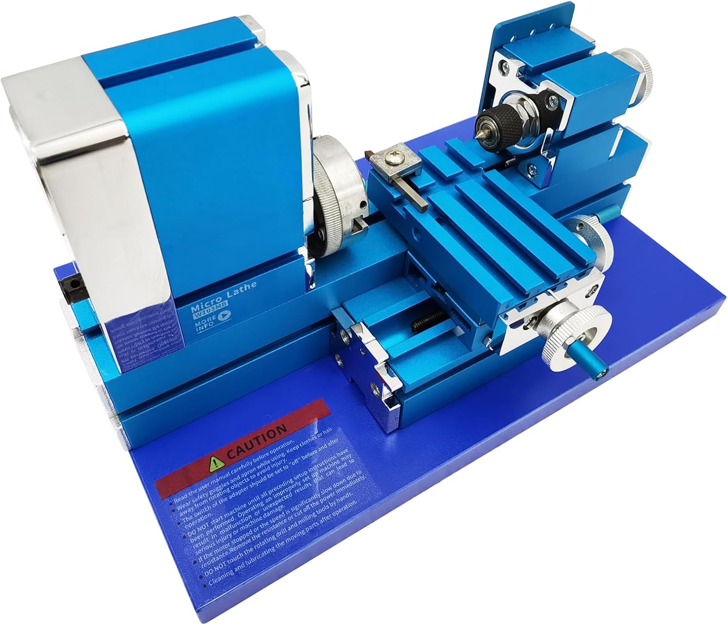 Mini Metal Lathe Machine 100-240V 36W Teaching Lathe for Processing Wood Plastic Soft Metal DIY 20000r/min