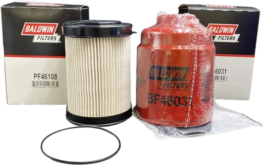 Kit For Dodge Ram 6.7L Diesel Cummins Fuel Filter & Fuel/Water Seperator BF46031 & PF46108 For 2013-2018 Models 2500/3500/4500/5500