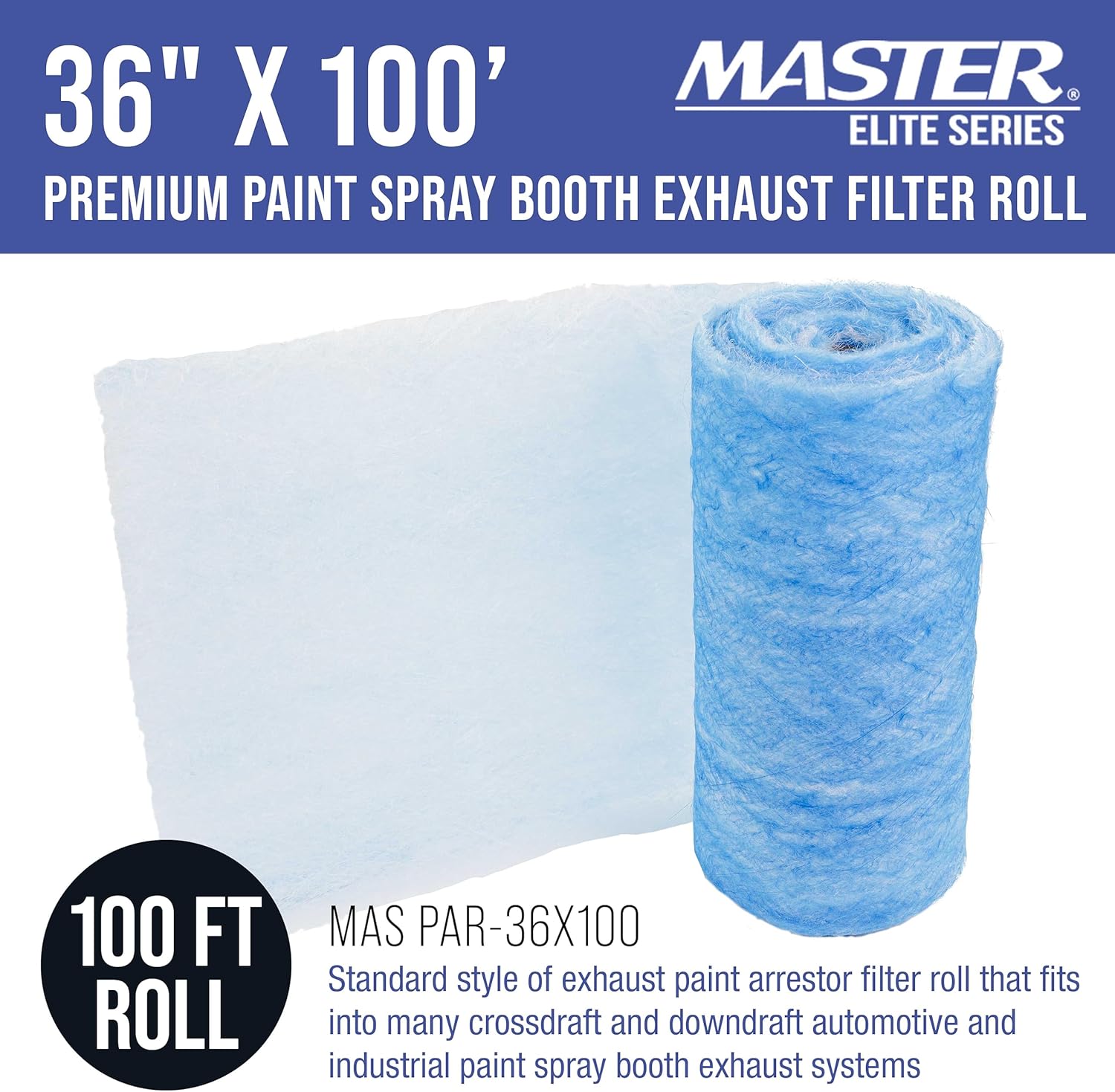 Master Airbrush Elite Paint Spray Booth Exhaust Filter Roll 36
