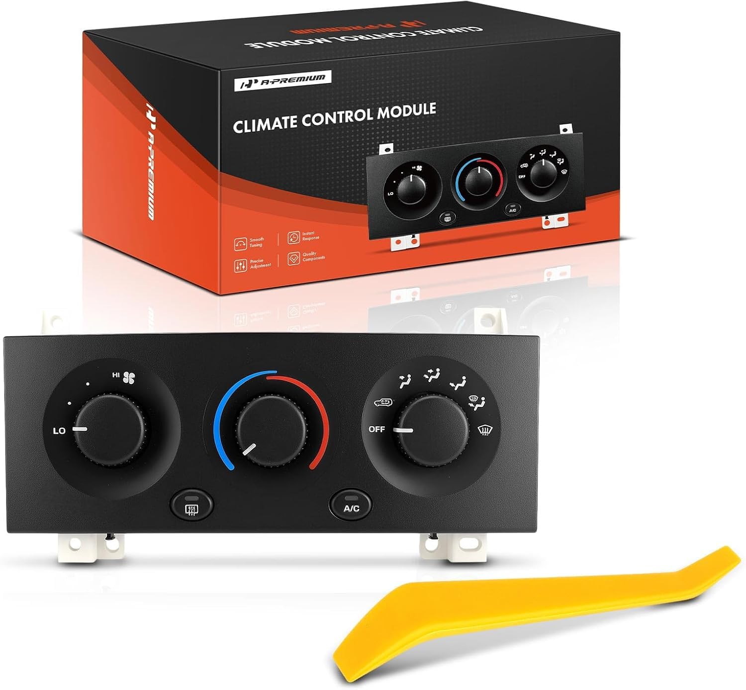 A-Premium Heater Climate Control Panel Module Compatible with Jeep ZJ Series Grand Cherokee 2002 2003 2004 - with Rear Defrost