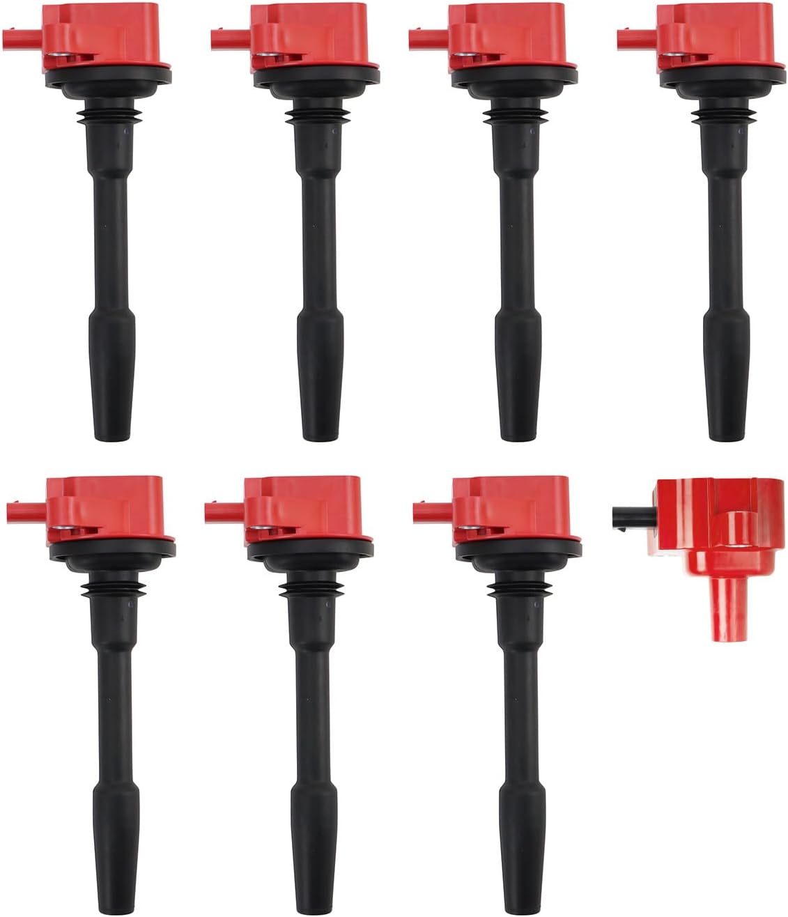 TRQ Ignition Coil Set 8 Piece High Temperature Epoxy Compatible with 2018-2020 Ford F-150 Mustang