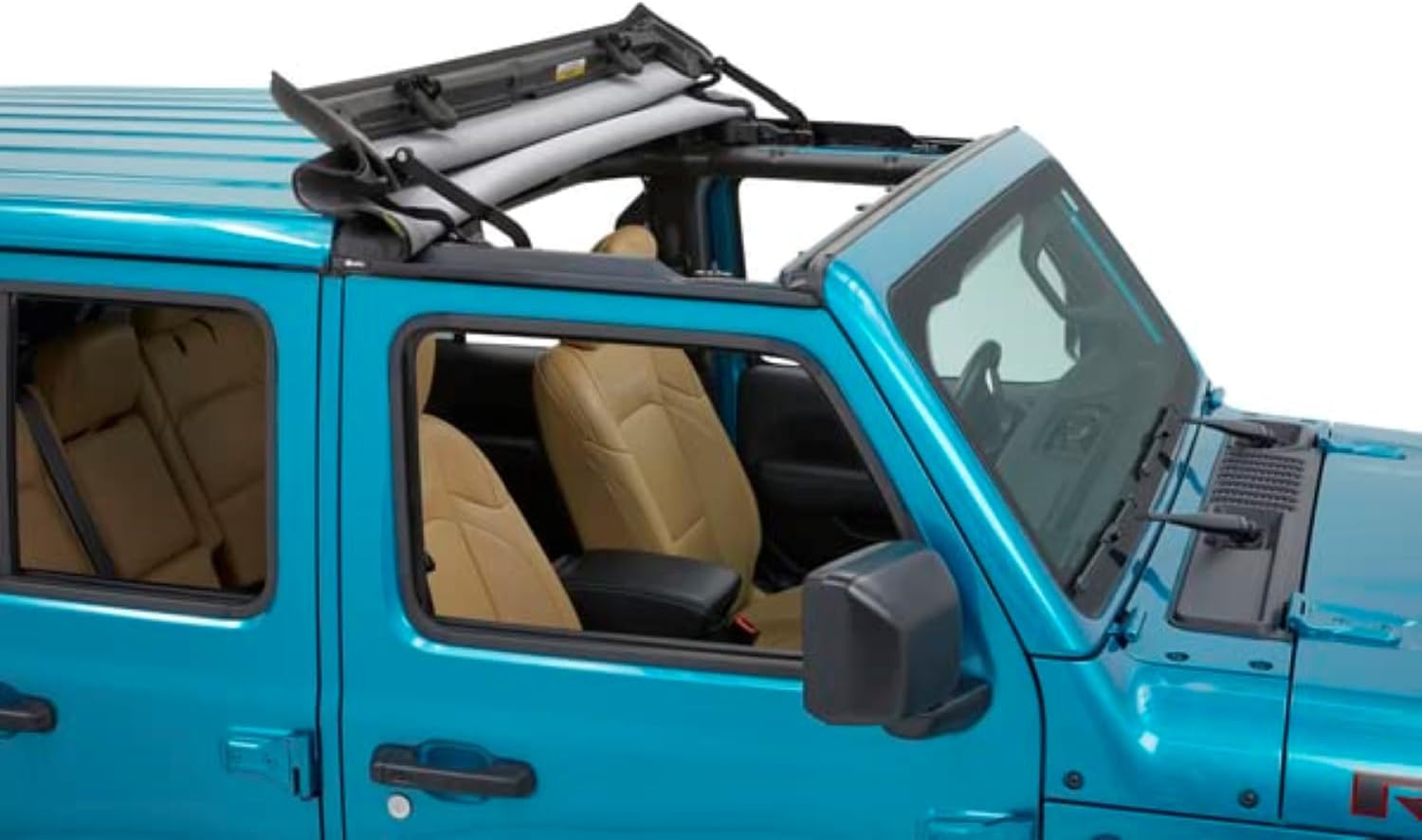 Bestop 5245417 Black Twill Sunrider for Hardtop 2018-Current Jeep Wrangler JL & Jeep Gladiator