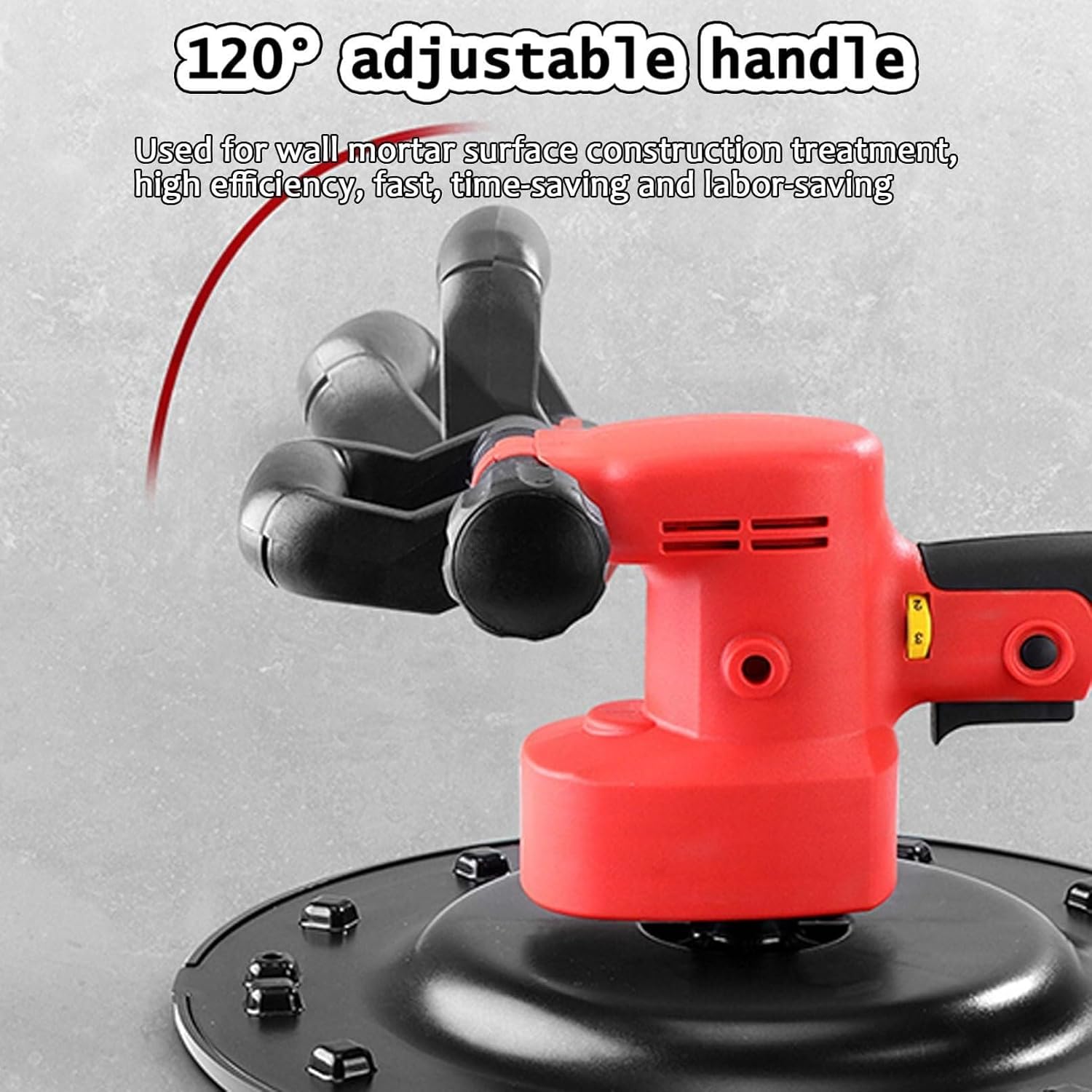Wall Plastering Machine, Cement Wall Surface Smoothing Machine, Handheld Drywall Sander, Electric Mortar Trowel Plaster Machine, Mastic Mixer,1battery