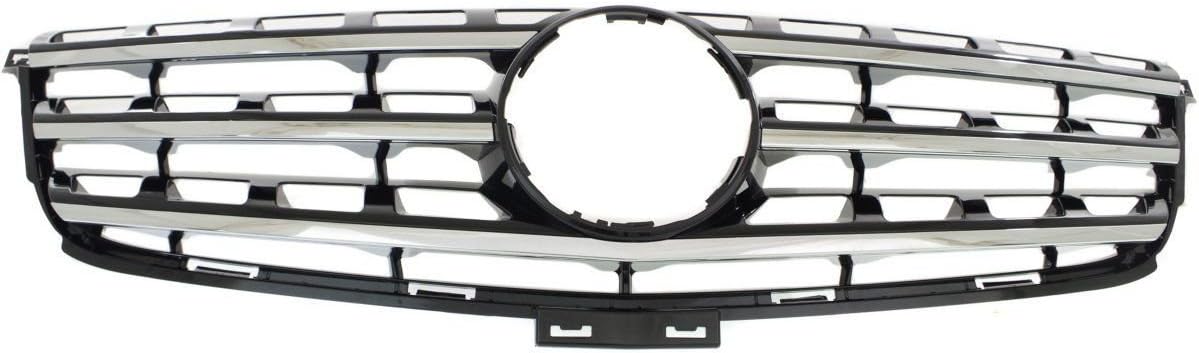 FITRITE AUTO PARTS New Grille Assembly For 2012-2015 Mercedes Ml63,15 Ml400,12-15 Ml350 Bluetec,12-15 Ml350,12-14 Mercedes Ml550 Painted Black Shell and Insert, With Chrome Molding, Without Distronic