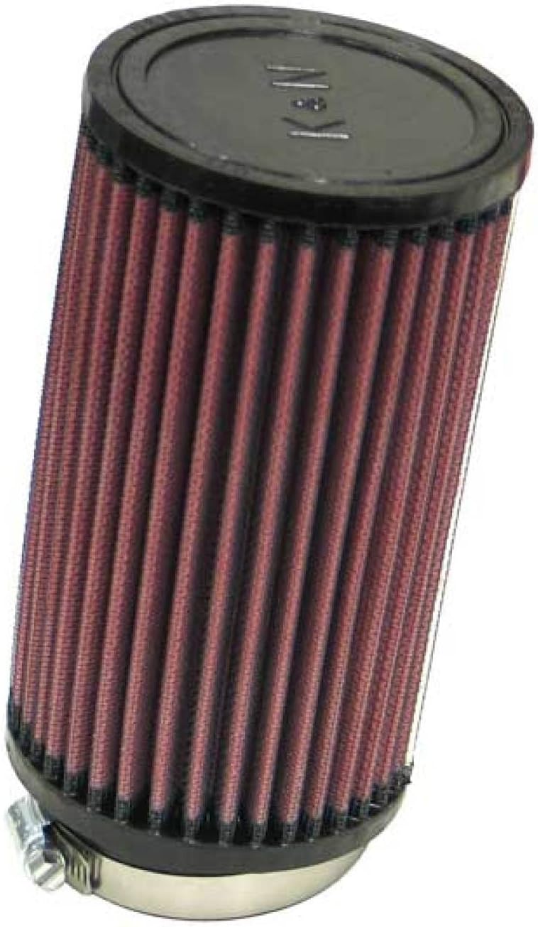 K&N High-Flow Original Lifetime Universal Clamp-On Air Filter: High Performance, Premium, Washable: Flange Diameter: 2.75 In, Filter Height: 7 In, Flange Length: 1 In, Shape: Round, RU-1480