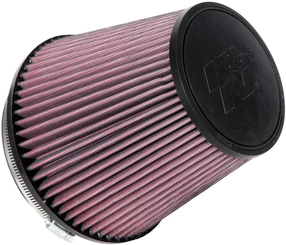K&N High-Flow Original Lifetime Universal Clamp-On Air Filter: High Performance, Premium, Washable: Flange Diameter: 6 In, Filter Height: 6.5 In, Flange Length: 1 In, Shape: Round Tapered, RU-1042XD