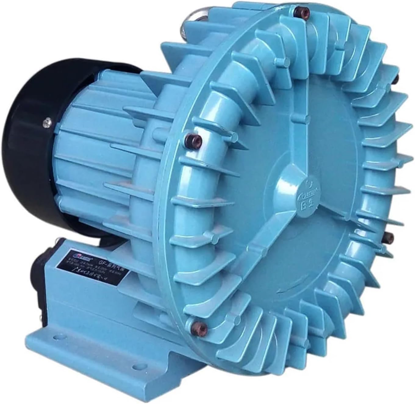 GF-180C 180W High Pressure Electric Turbo Gas Blower - Industrial Aquarium Gas Compressor for Fish Tanks and Aquaculture