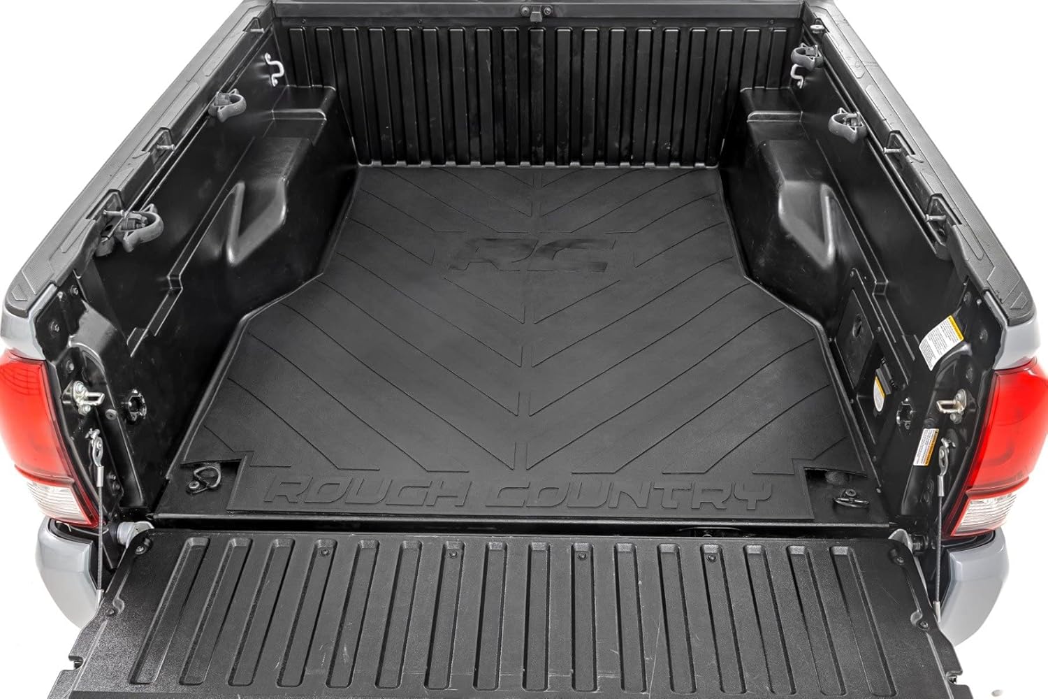 Rough Country Rubber Bed Mat for Toyota Tacoma (2005-2023) - Heavy-Duty 3/8