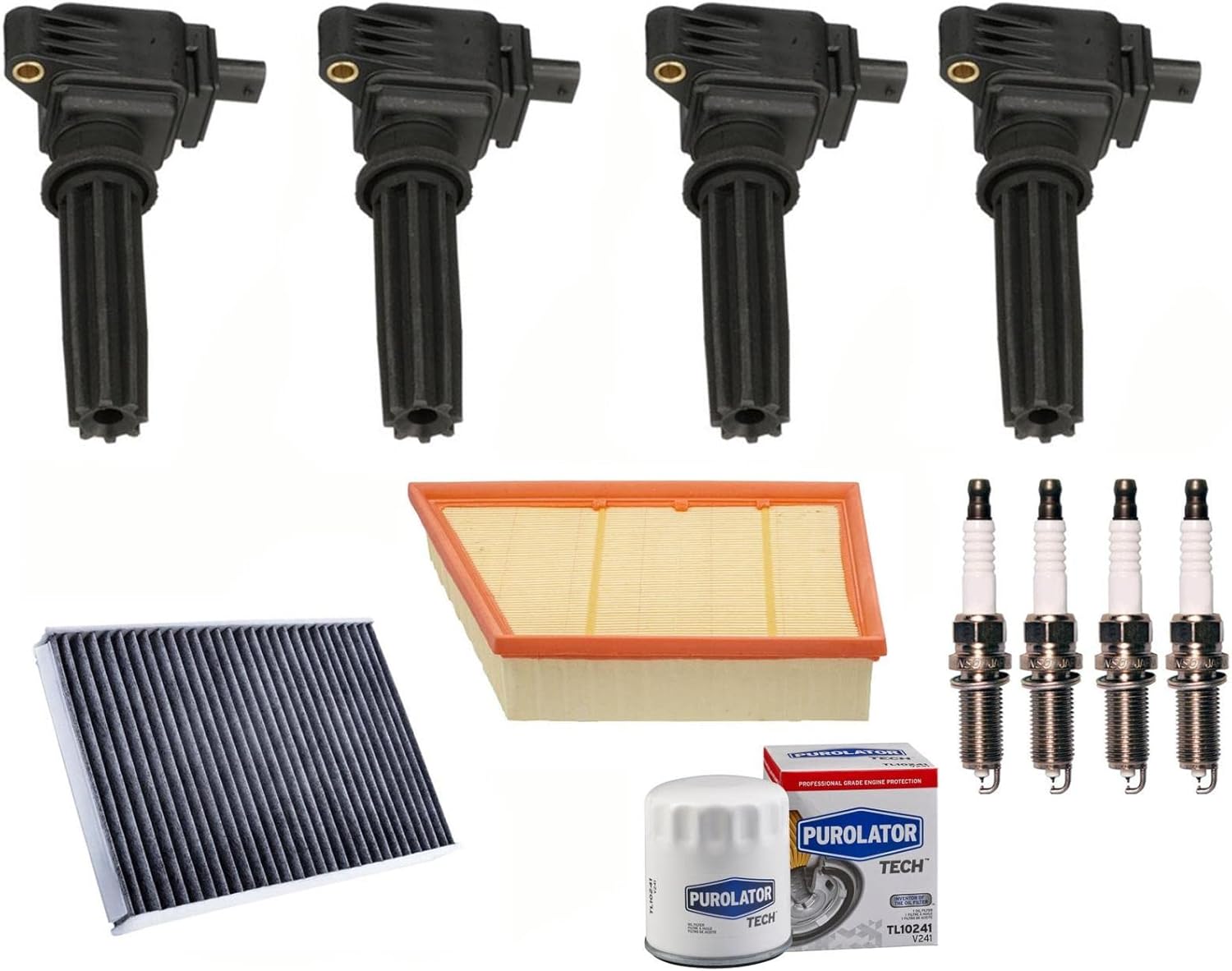 Ignition Coil Spark Plugs Filters Replacement Parts For 2012 2013 2014 2015 2016 2017 Land Rover Range Rover Evoque