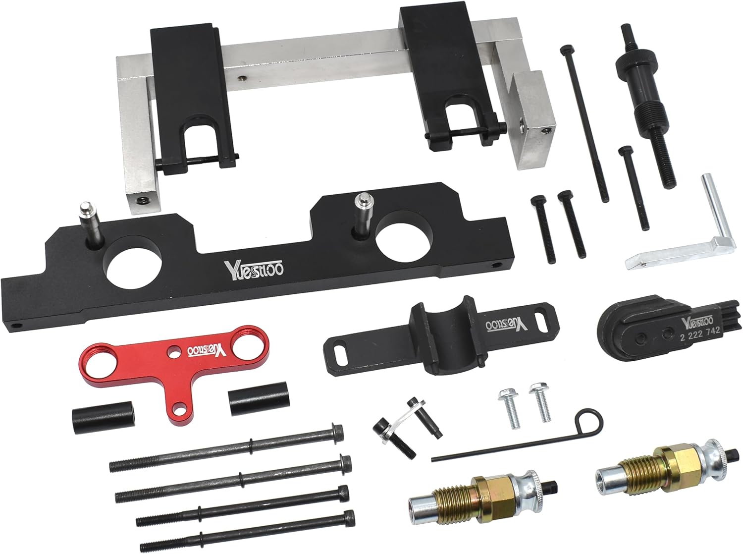 Camshaft Alignment Timing Tool Kit, Compatible with BMW N20 N26 Engine, with Flywheel Holder Tool & Balance Shaft Tool & Fuel Injector Install Removal Tool, with Gloves