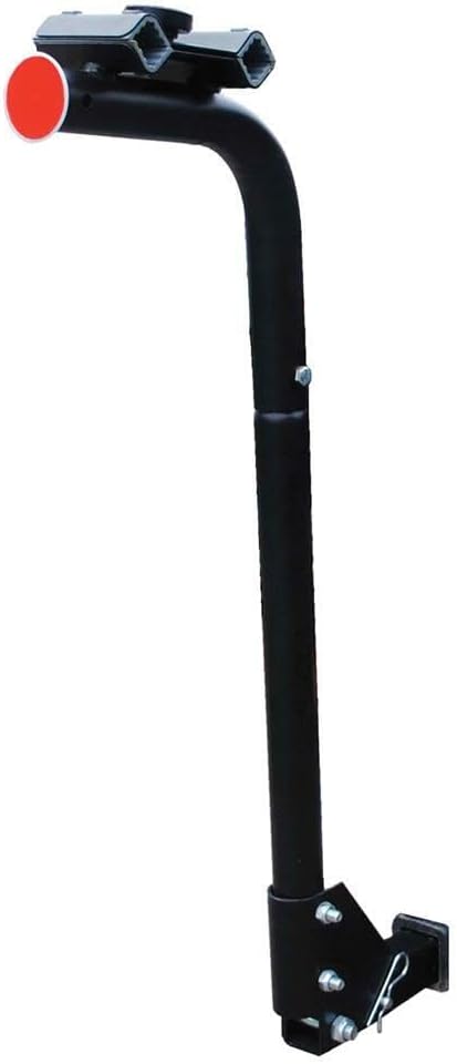 Husky Towing Bike Rack 81146, 2 Inch Receiver Hitch Mount, Holds 2 Bikes, Up to 60 Pound Weight Capacity, Bike Frame Clamp, Without Lock, Non-Foldable, Black Powder Coated, Steel