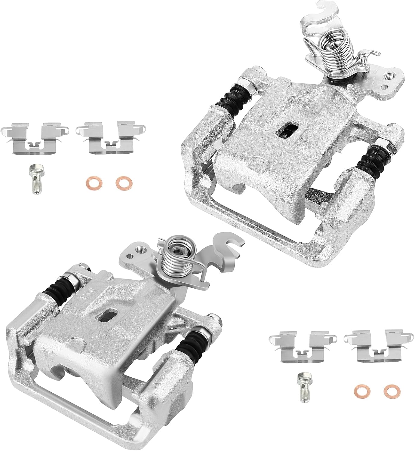 cciyu 18B5002 18B5003 Rear Left & Right Brake Calipers W/Bracket For Ford For Fusion 2006-2012,For Lincoln For MKZ 2007-2012,For Lincoln Zephyr 2006,For Mazda 6 2006-2013,For Mercury Milan 2006-2011