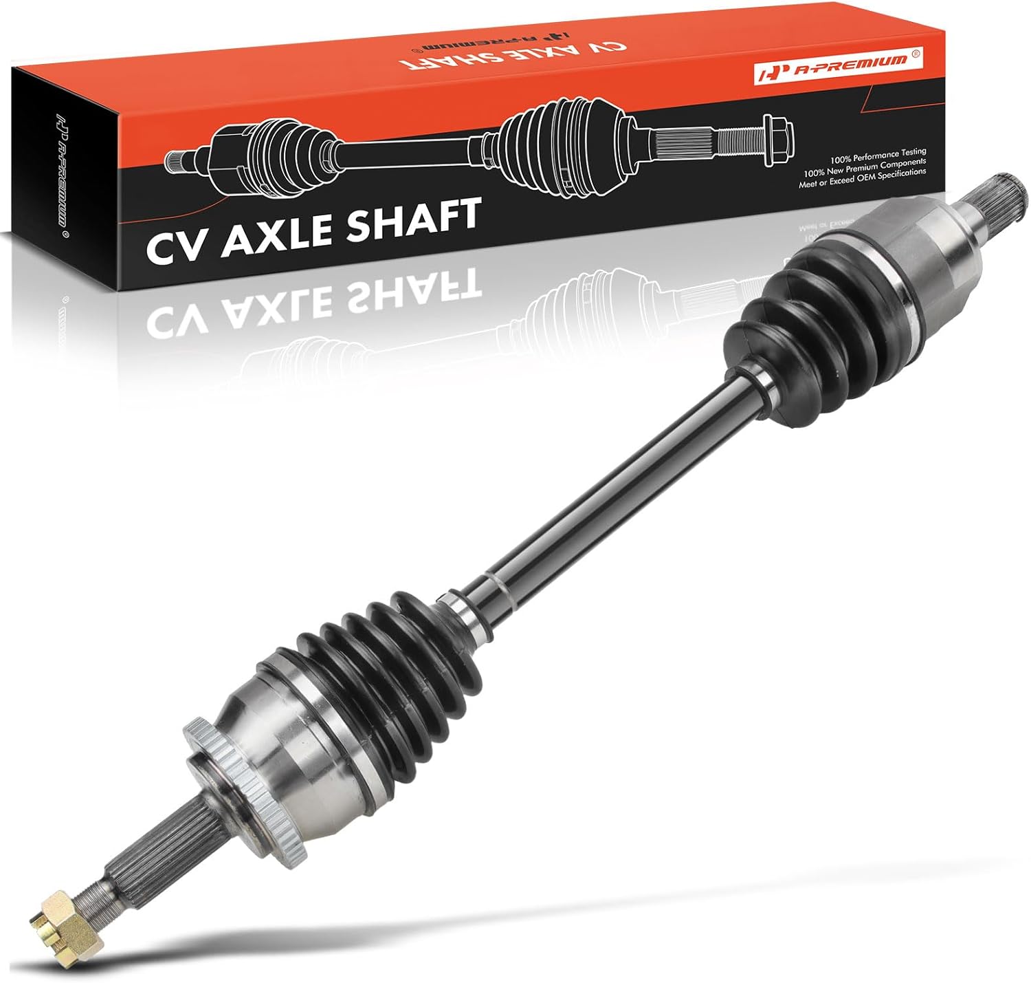A-Premium Pair (2) Front CV Axle Half Shafts Assembly Compatible with Hyundai Sonata 2011 2012 2013 2014, L4 2.4L Gas, Automatic Transmission, Driver and Passenger Side