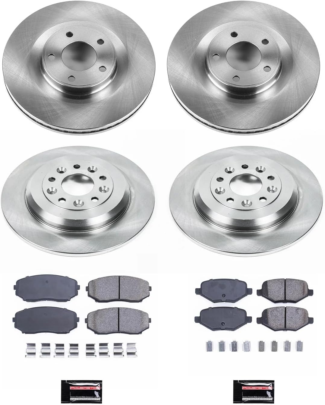 Power Stop KOE8847 Front and Rear Autospecialty Stock Replacement Brake Pad and Rotor Kit For Ford Edge 2013-2014, Lincoln MKX 2013-2015 [Model Specific]