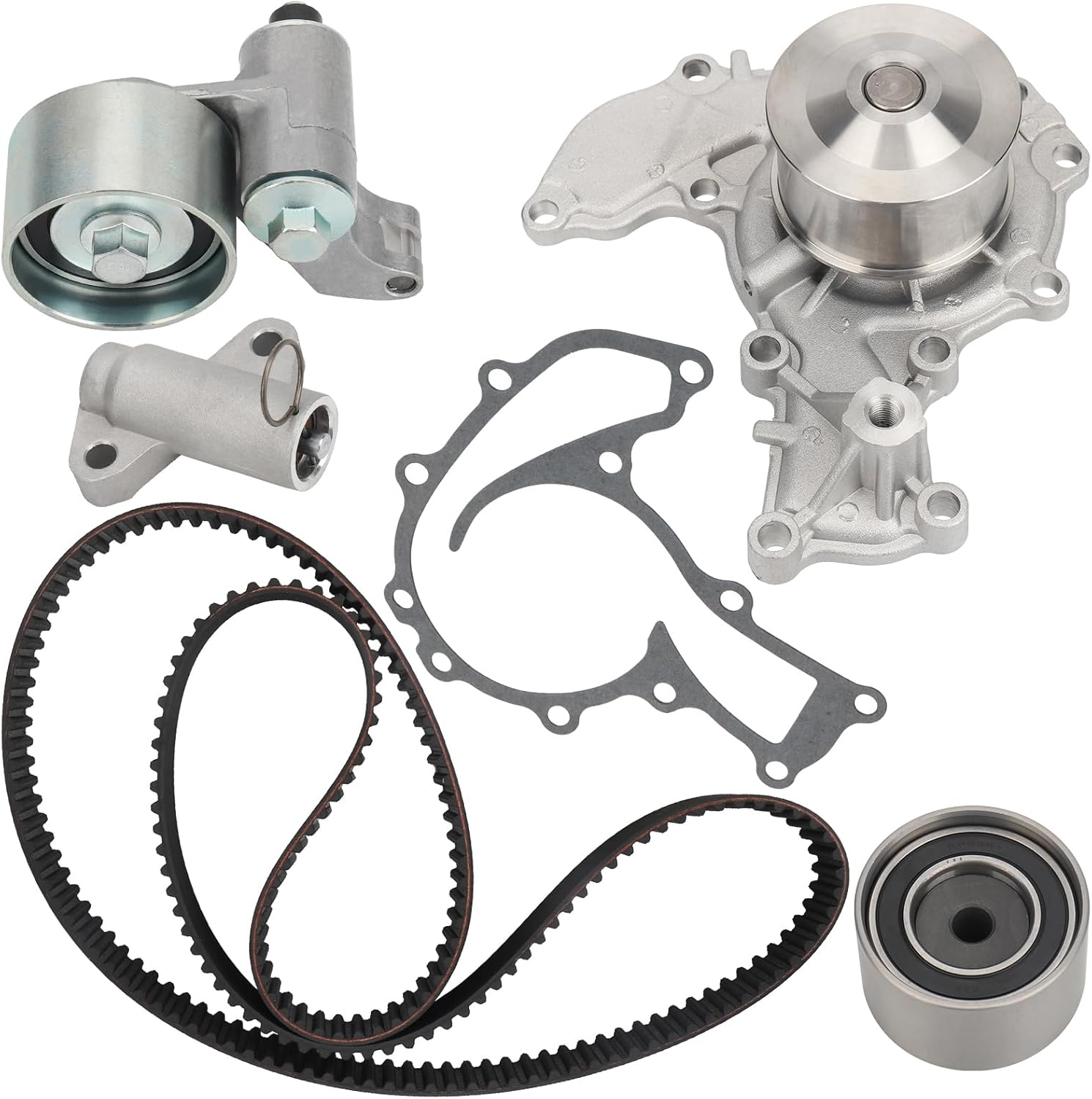 IRONTEK Engine Timing Belt Kit w/Water Pump for 1998-02 for Honda Passport, 1998-99 for Acura SLX, 1998-00 for Isuzu Amigo, 1998-03 Rodeo, 2002-03 Axiom, 1998-02 Trooper, TCKWP303, WP303K1AS, TBK303