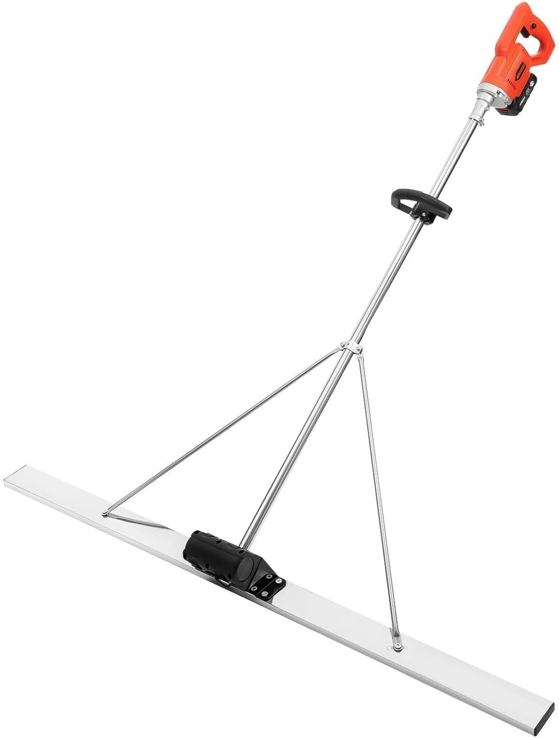 Handheld Concrete Vibrating Tool, Surface Power Trowel, Electric Concrete Vibratory Screed PortableDrill-Powered Concrete Vibrator, 23000Hz/min for Road Constructions