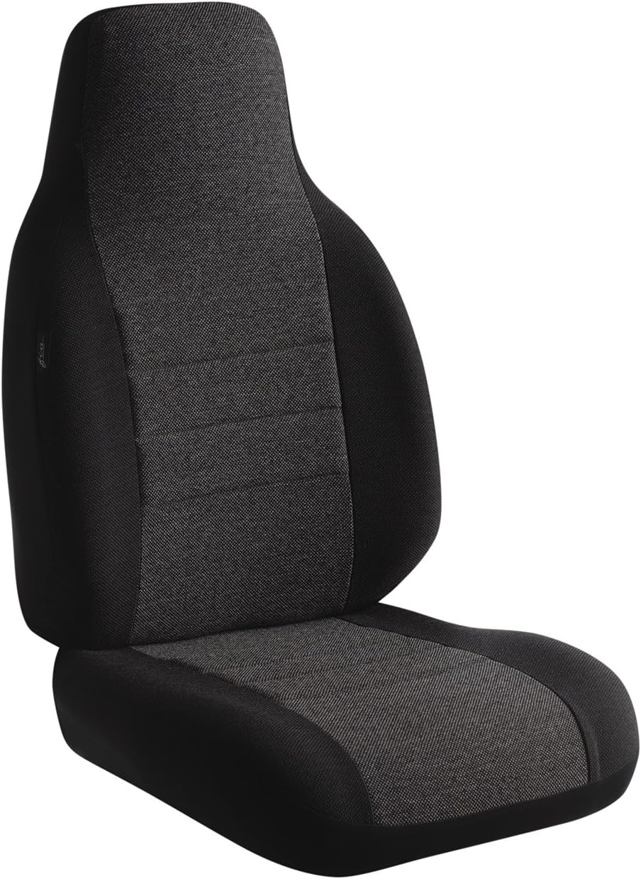 Fia OE37-34 CHARC Custom Fit Front Seat Cover Bucket Seats - Tweed, (Charcoal)