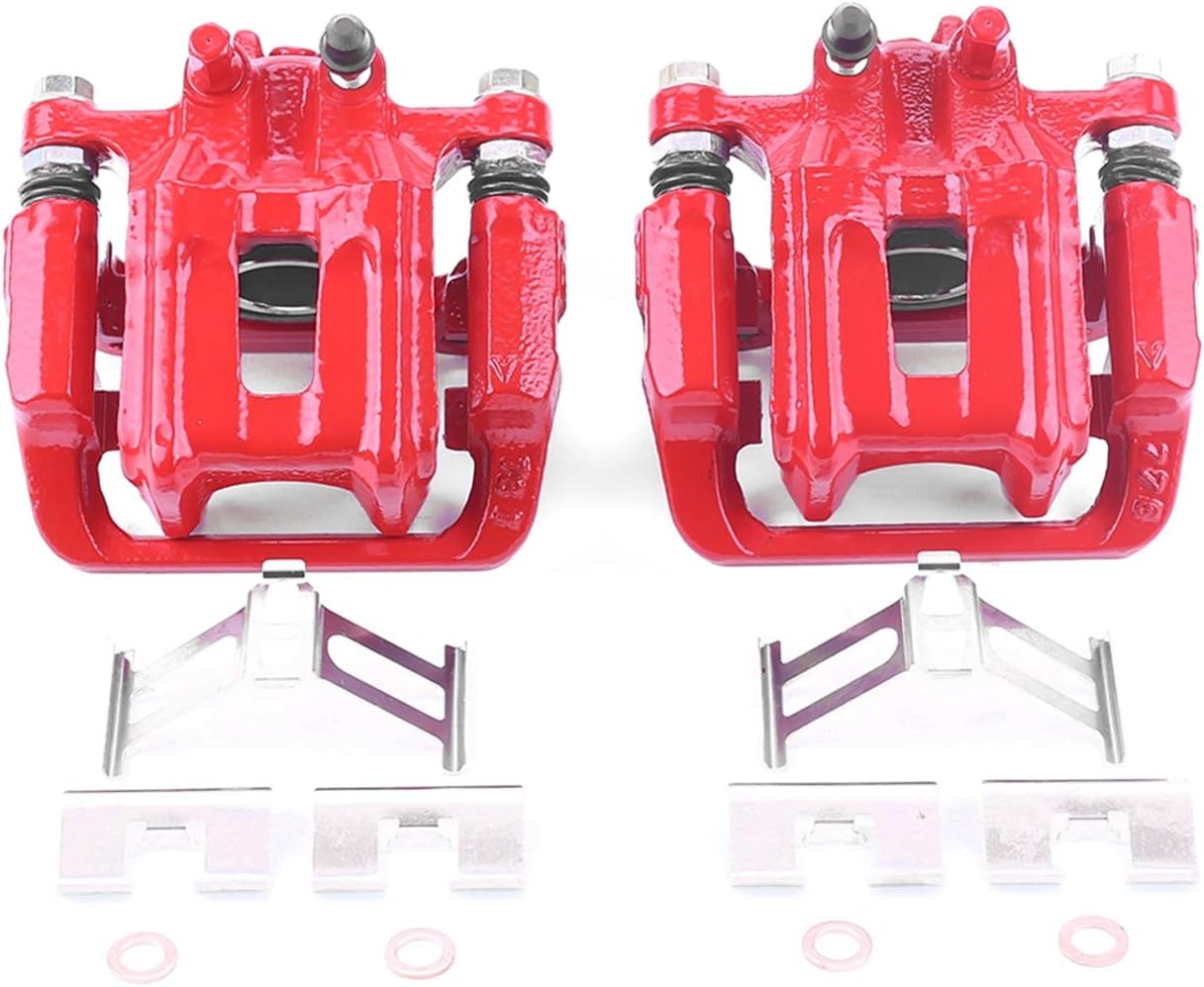 Power Stop S6886 Rear Powder Coated Caliper Pair For Acura RDX 2013-2018, Honda Accord Crosstour 2010-2011, Honda CR-V 2012-2016, Honda Crosstour 2012-2015 [Model Specific]