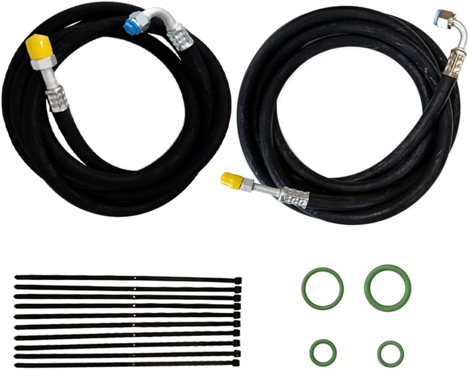 RK2565 Rear AC Line set, Auxiliary AC Hose Kit, Direct Fit Design for: 1995-2000 Suburban, Escalade, Yukon, Tahoe by Auto Cooling Solutions, Made in USA
