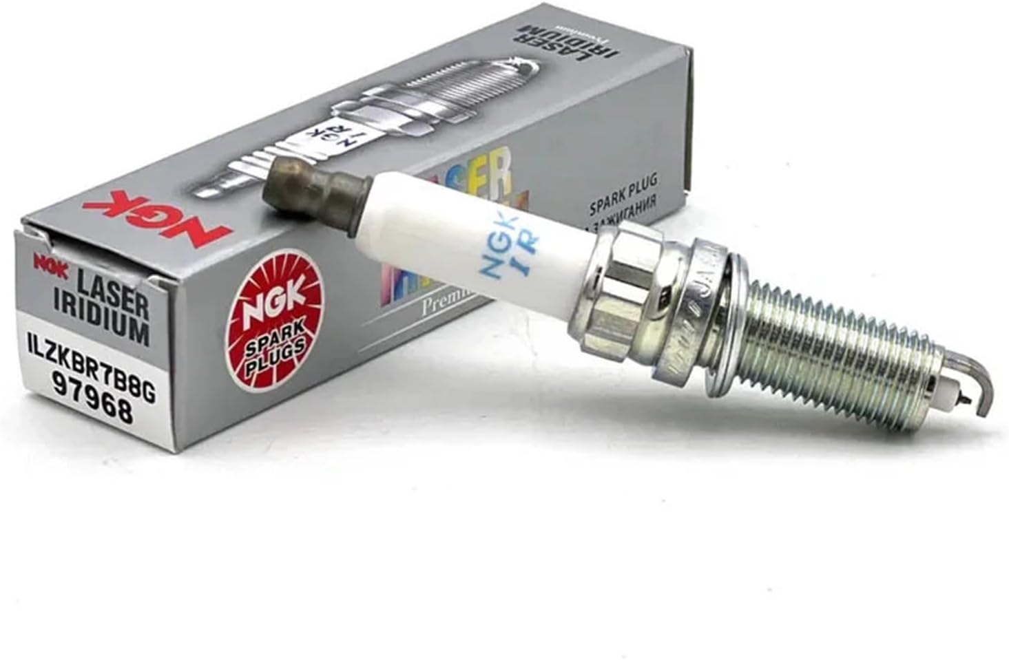 4Pcs/Lot NGK Laser Iridium Spark Plug ILZKBR7B8G 97968 Compatible With PEUGEOT 207 208 308 408 508 3008 5008,Compatible With Citroen C4 C5 DS3 DS4 DS5 1.6