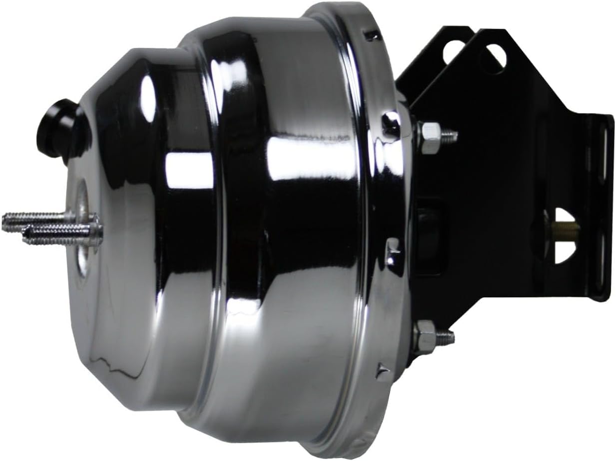 Leed Brakes 8 Inch Dual Power Booster With Bracket (Chrome)