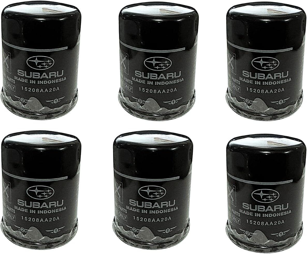 SUBARU 4 CYLINDER OIL FILTER 6 PACK FOR THE 11 AND UP FORESTER AND IMPREZA AND 13 AND UP OUTBACK AND LEGACY