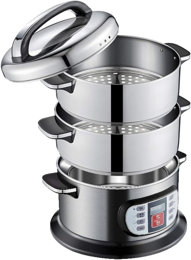 Three-Layer Stainless Steel Food Steamer Electric Steamer Electric Boiler Electric Household Food Steamer