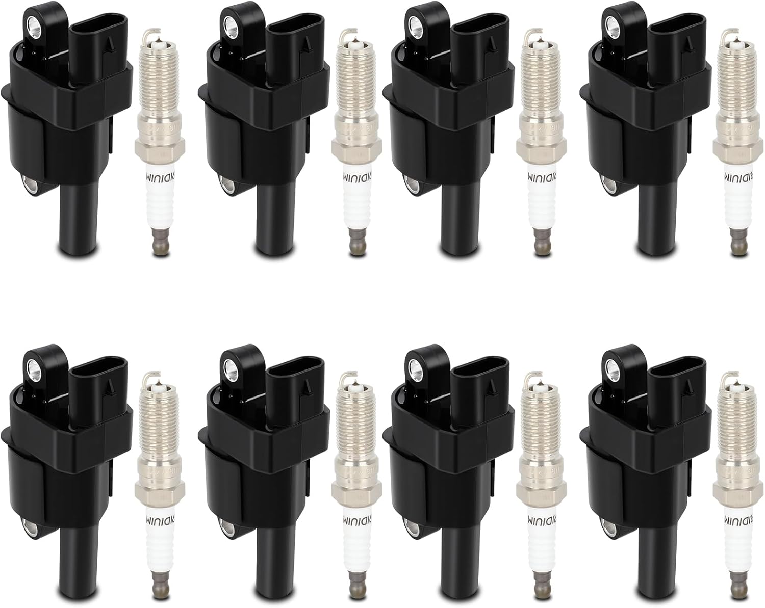 Ignition Coil Packs & Iridium Spark Plugs Fit 2017-2020 for Cadillac Escalade 2016-2018 for Chevrolet Camaro 2016-2019 for Cadillac CTS, Set of 8, UF742 C866