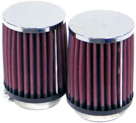 K&N Universal Clamp-On Air Filter: High Performance, Premium, Replacement Engine Filter: Flange Diameter: 2.0625 In, Filter Height: 4 In, Flange Length: 0.625 In, Shape: Round Tapered, RC-1352
