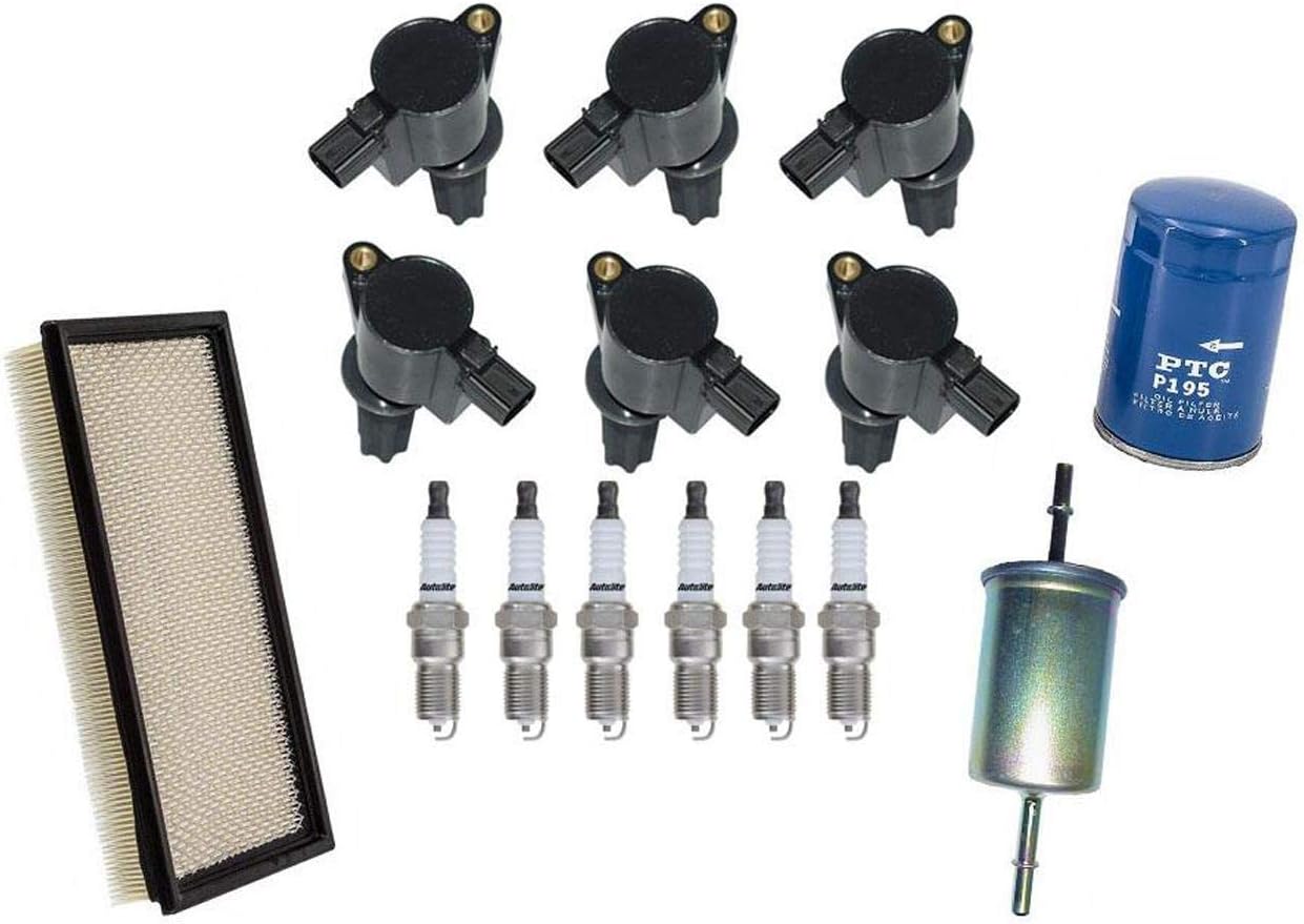 Mac Auto Parts Ignition Coils Platinum Plugs Oil Air Filters for Lincoln LS 00-05 3.0 15pc