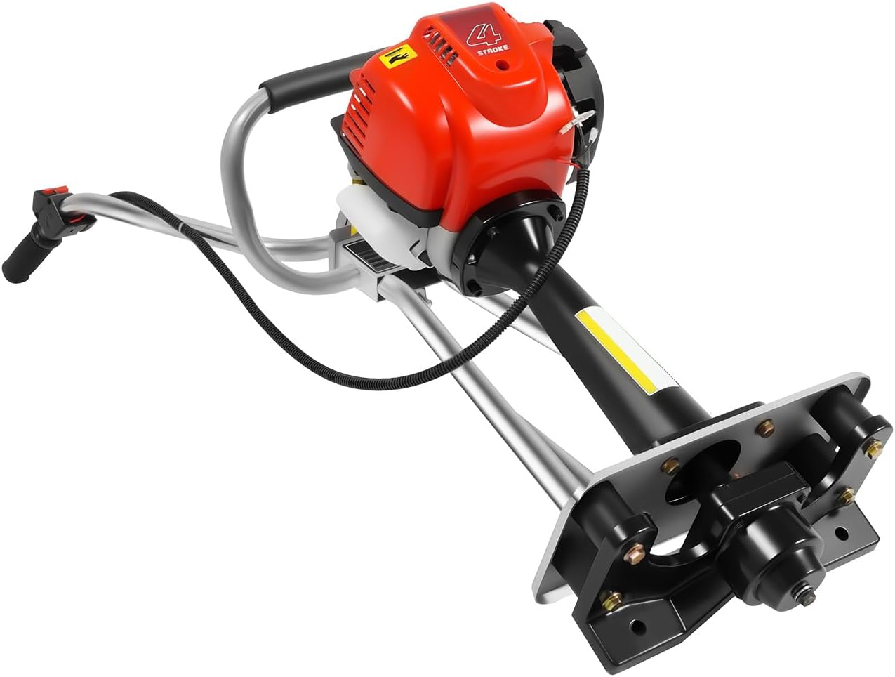 35.8cc 4-Stroke Concrete Power Trowel, 900W 573lbs Force Gas Powered Vibrating Screed, for Leveling Floors with 3.2-16ft Rulers
