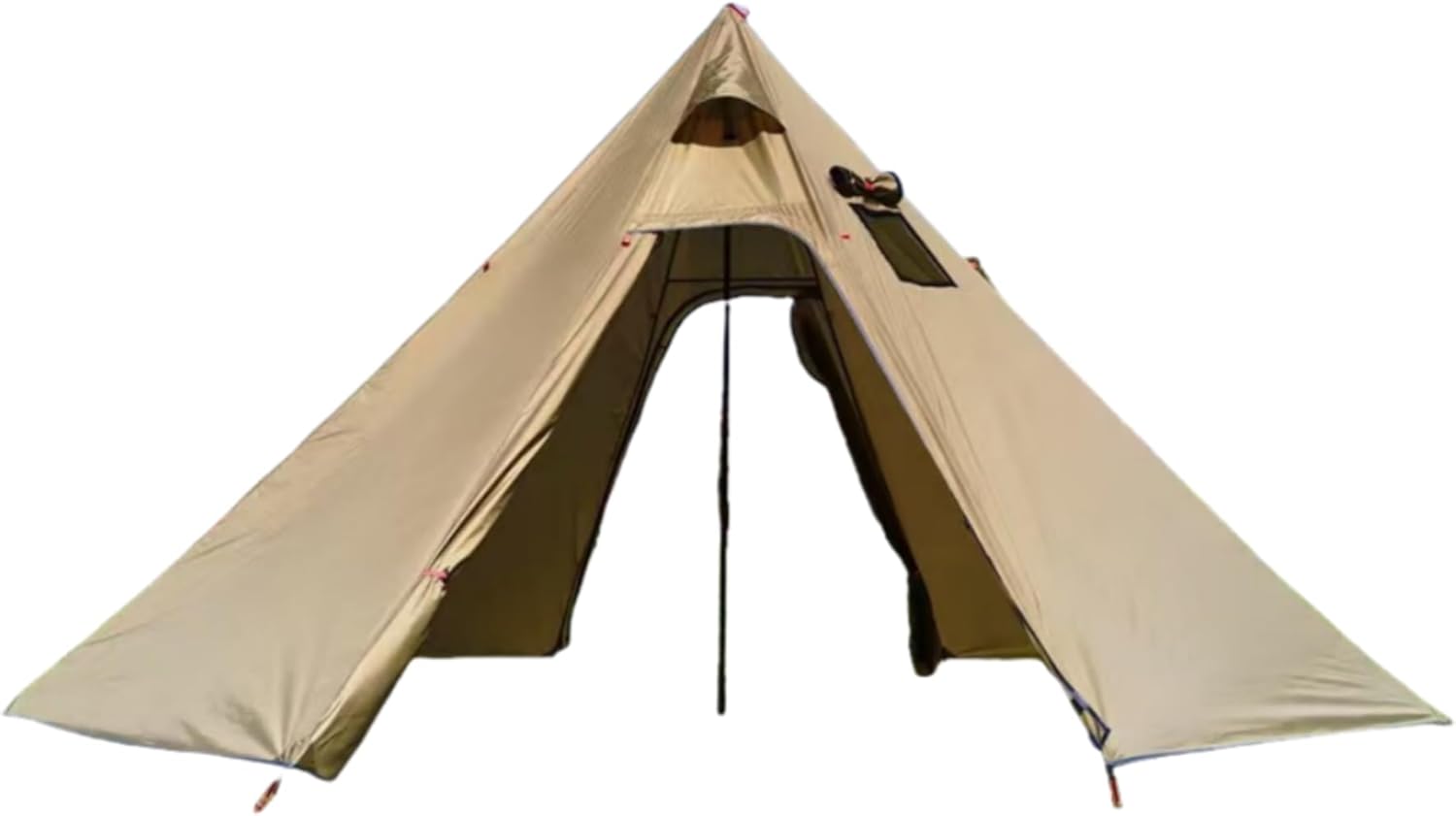 DANCHEL OUTDOOR Backpacking Hot Tent with Stove Jack, 4 Season Lightweight Tipi Tent for 2/4/6 Person Winter Camping Hunting, 10.5FT-16.4FT