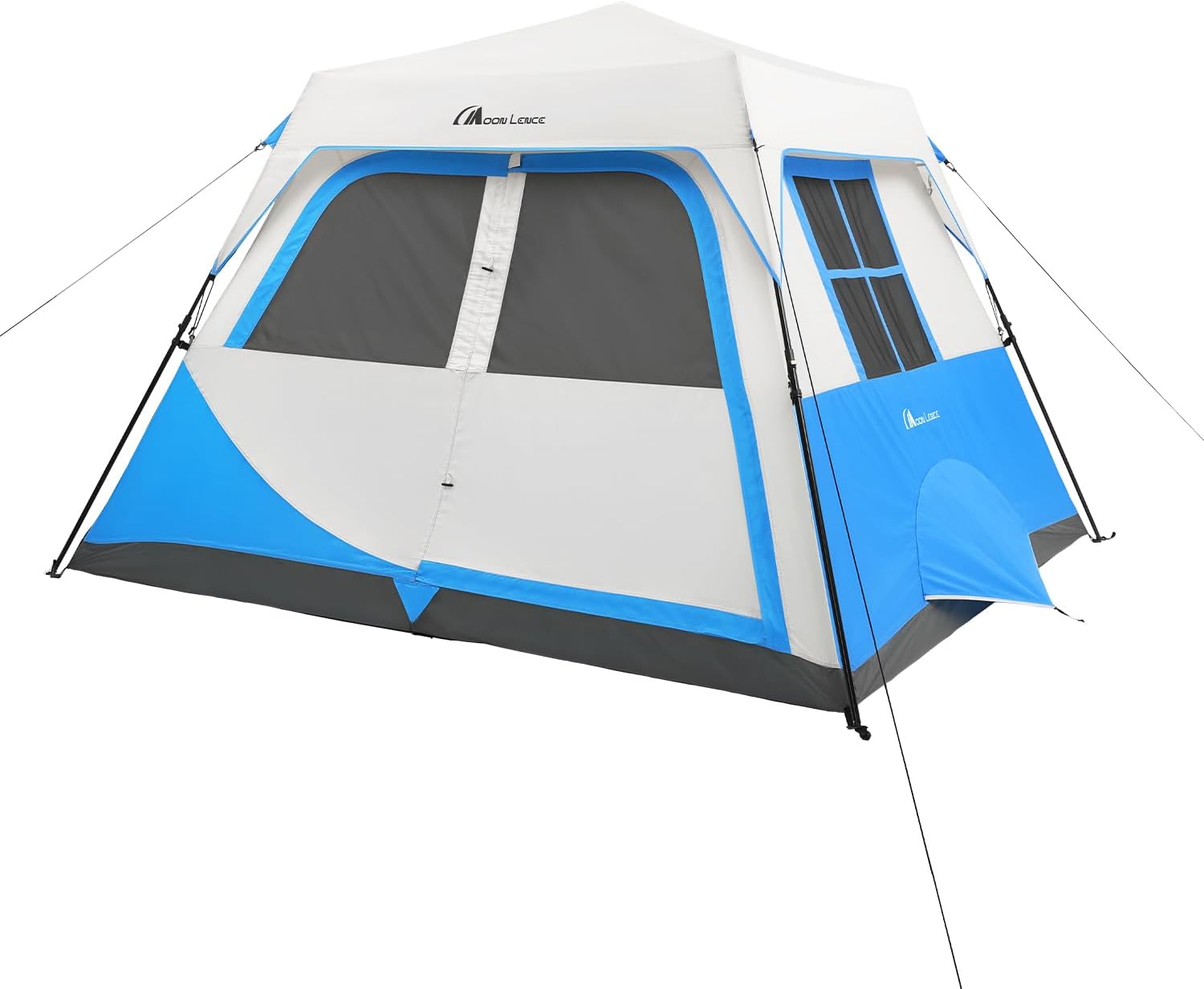 Moonlence Instant Cabin Tent 4/6/8 Person Camping Tent Waterproof with Removable Rainfly for Family Easy Set Up Camp Tent