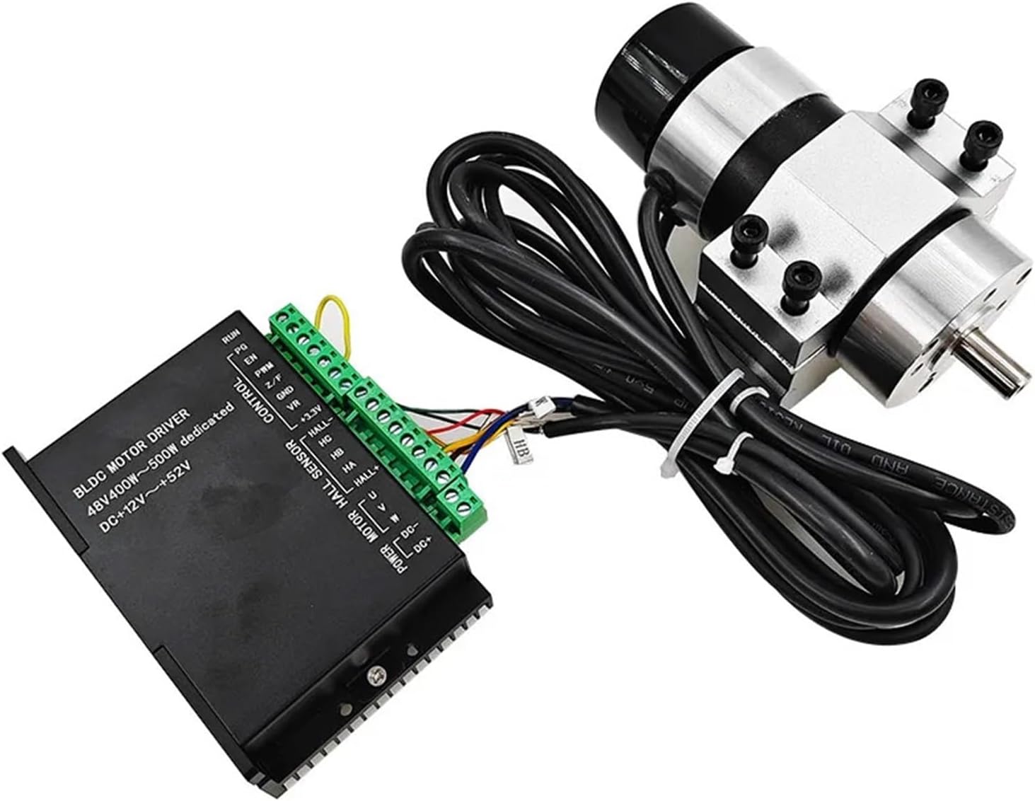 48V500W-3 Brushless spindle 48V 500w ER11 Brushless DC Spindle Built With 57MM Clamp Bracket