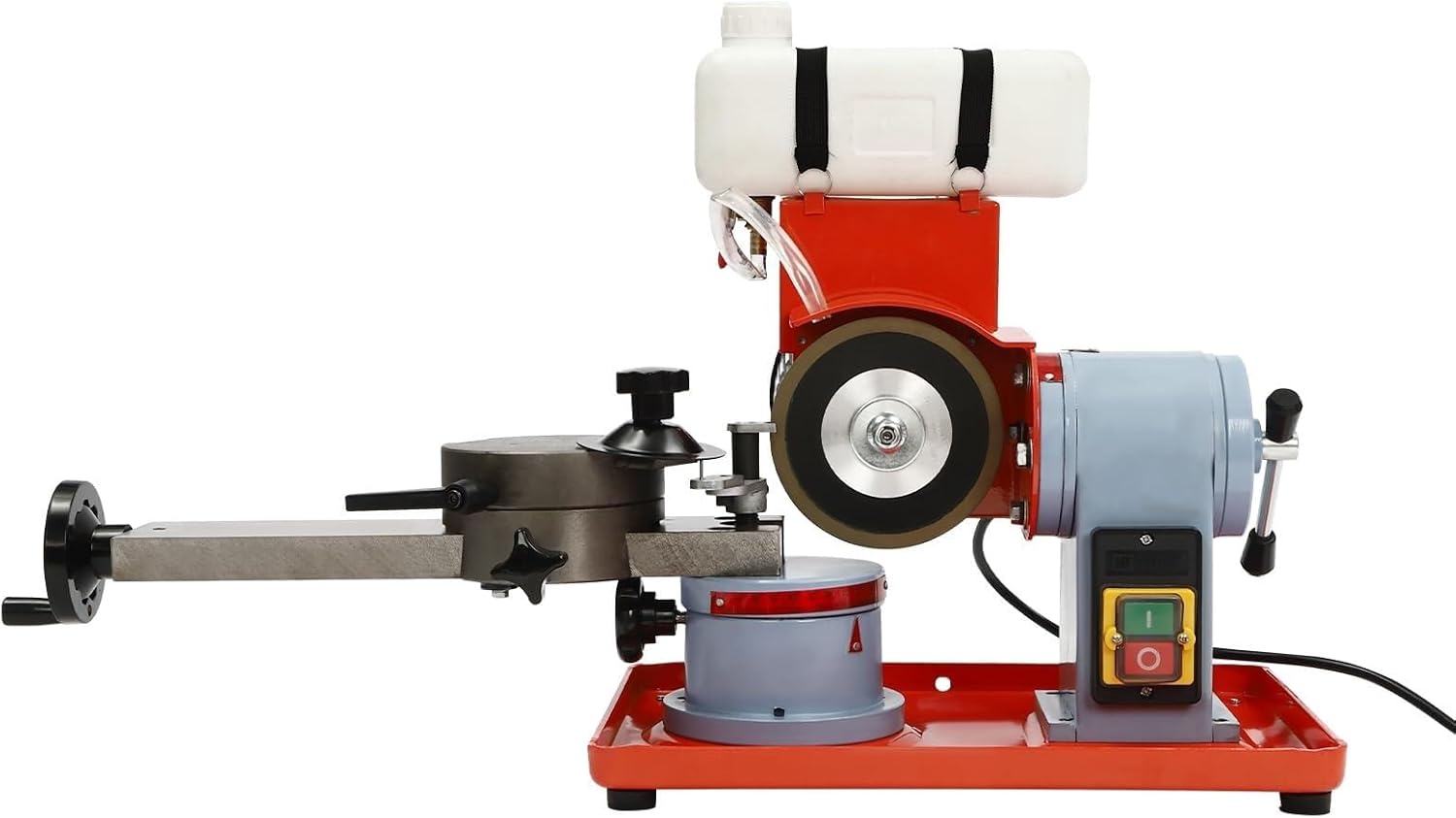 Electric Saw Blade Sharpening Machine with Water Injection, Circular Saw Blade Grinding Machine Machine for Carbide, HSS, Plastics, Wood Table 370W, 2850 RPM