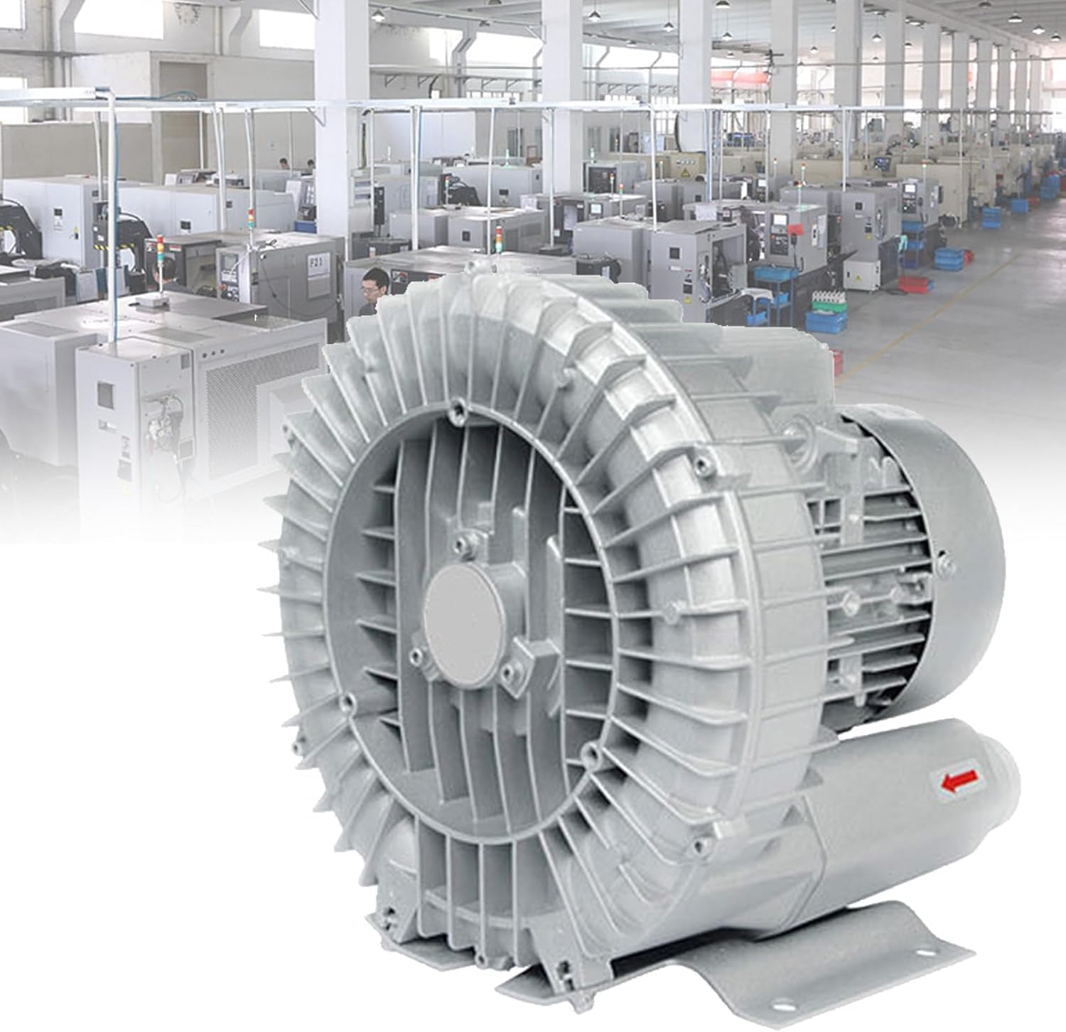 Regenerative Blower, Vortex Ring Blower, Industrial Extractor,Workshop Exhaust Blower, 220V/380V Vortex Centrifugal Vacuum Pump, Regenerative Blower(550W/380V)