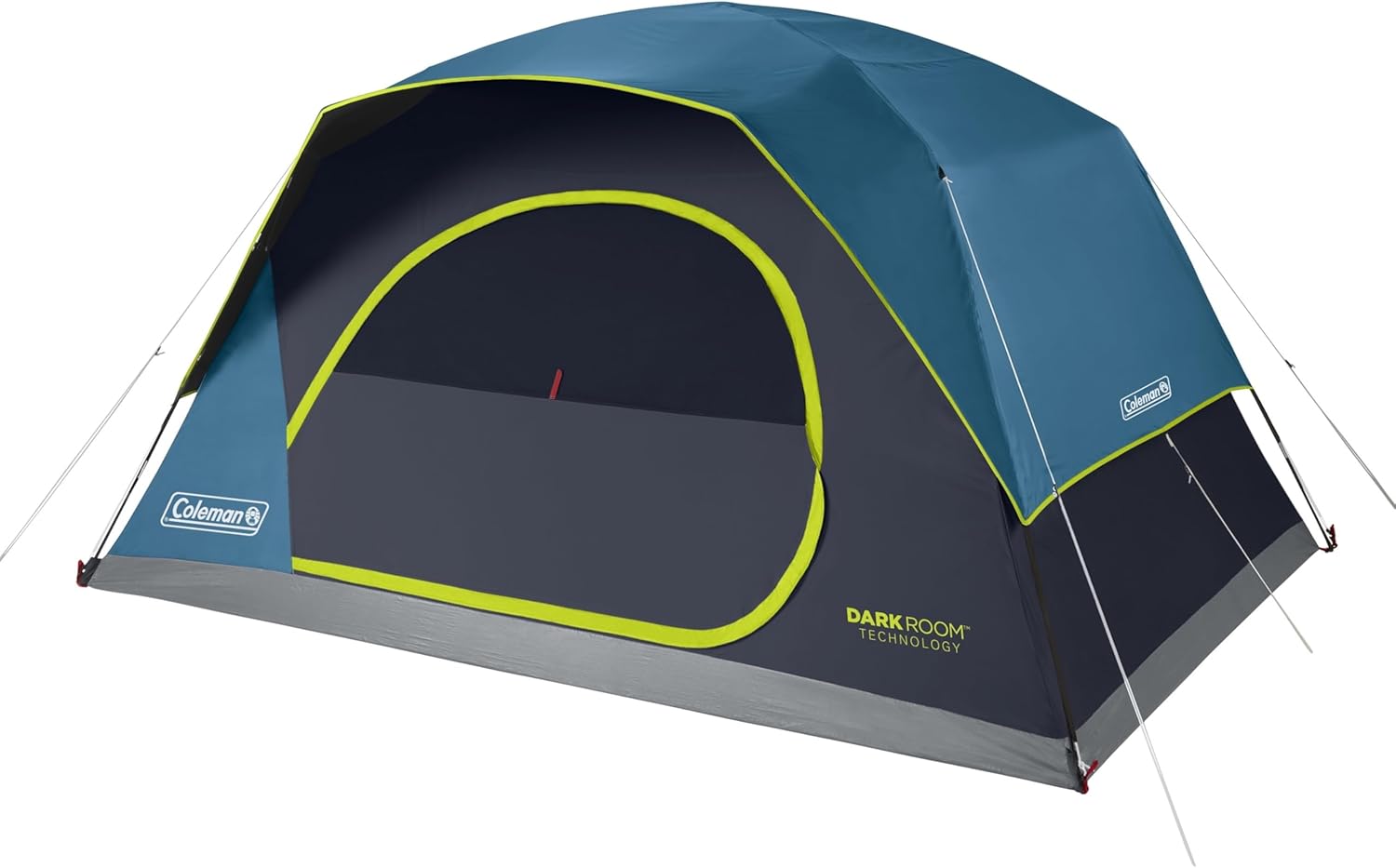 Coleman 4/6/8/10 Person Skydome Dark Room Tent with Rainfly, 5 Minute Setup, Blocks 90% of Sunlight, 20% More Headroom Than Traditional Tents