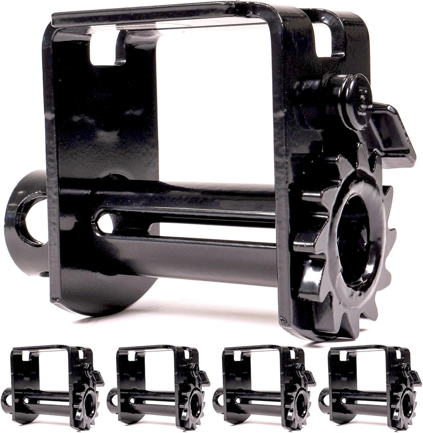 US Cargo Control Standard Sliding Winch for Double L Tracks (5-Pack), 4 Inch Winch Holds Up to 20 Feet of Webbing, Slides to Any Position for Control, 5,500 LBS Working Load Limit