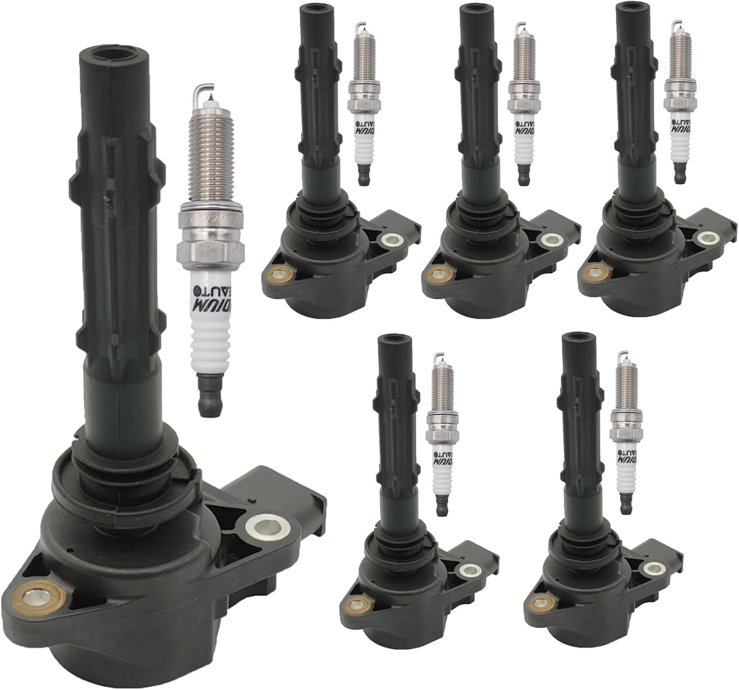 UF535 Ignition Coil Pack 2729060060 and Iridium Spark Plugs 95983 Set of 6 Fit For Mercedes-Benz E300/350,C280/300/350,ML350,R350,SLK350 2005-2014&Dodge Sprinter 2500/3500 2007 2008 2.5L 3.0L 3.5L V6