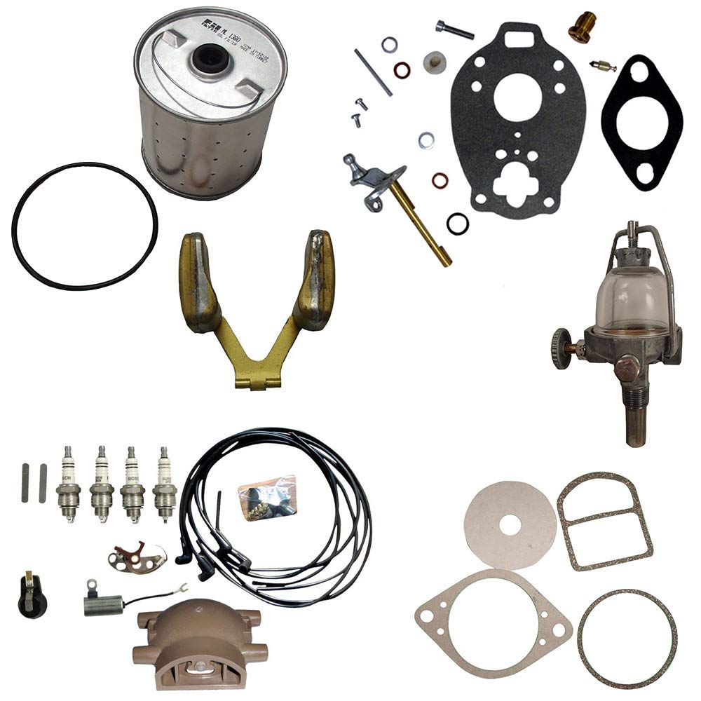 RAParts One (1) Comprehensive Maintenance and Complete Ignition Tune Up Kit Fits Ford Tractors: 9N, 2N, and 8N