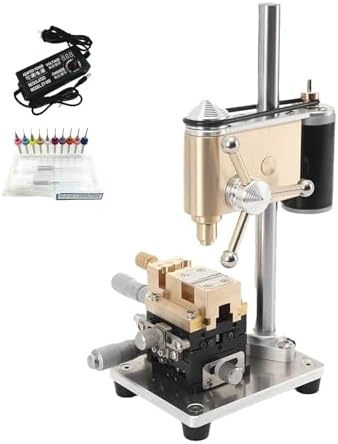 Precision bench drill, multi-function variable speed bench drill press with digital display and adjustable voltage for watch repair