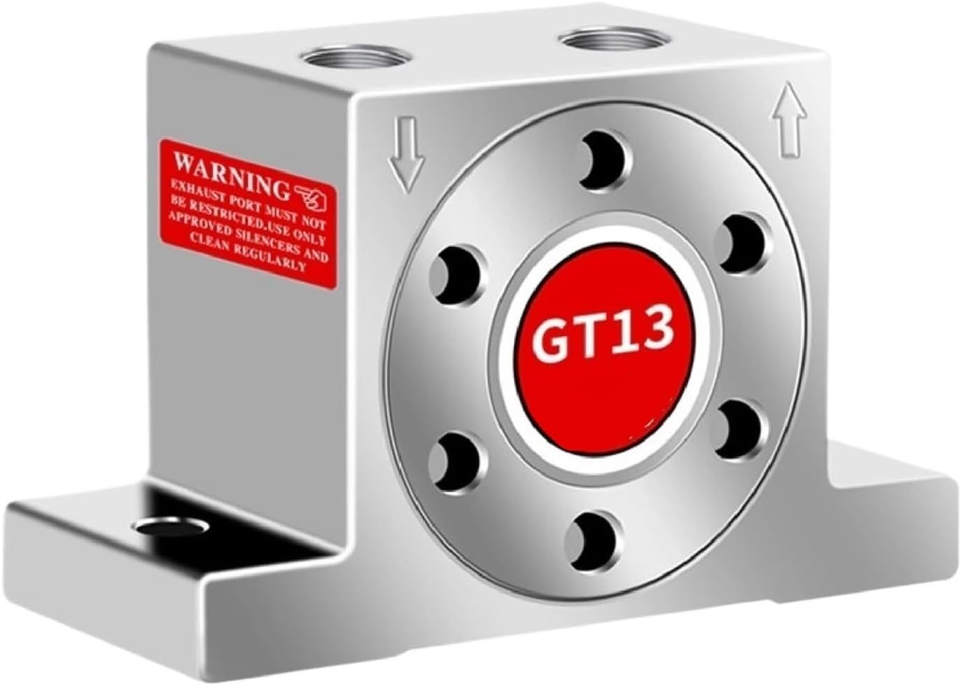 1pc GT4 GT6 GT8 GT10 Stainless Steel Pneumatic Turbine Vibrator Air Oscillator Industrial Silo Bin Vibrator for Material Flow(GT4)