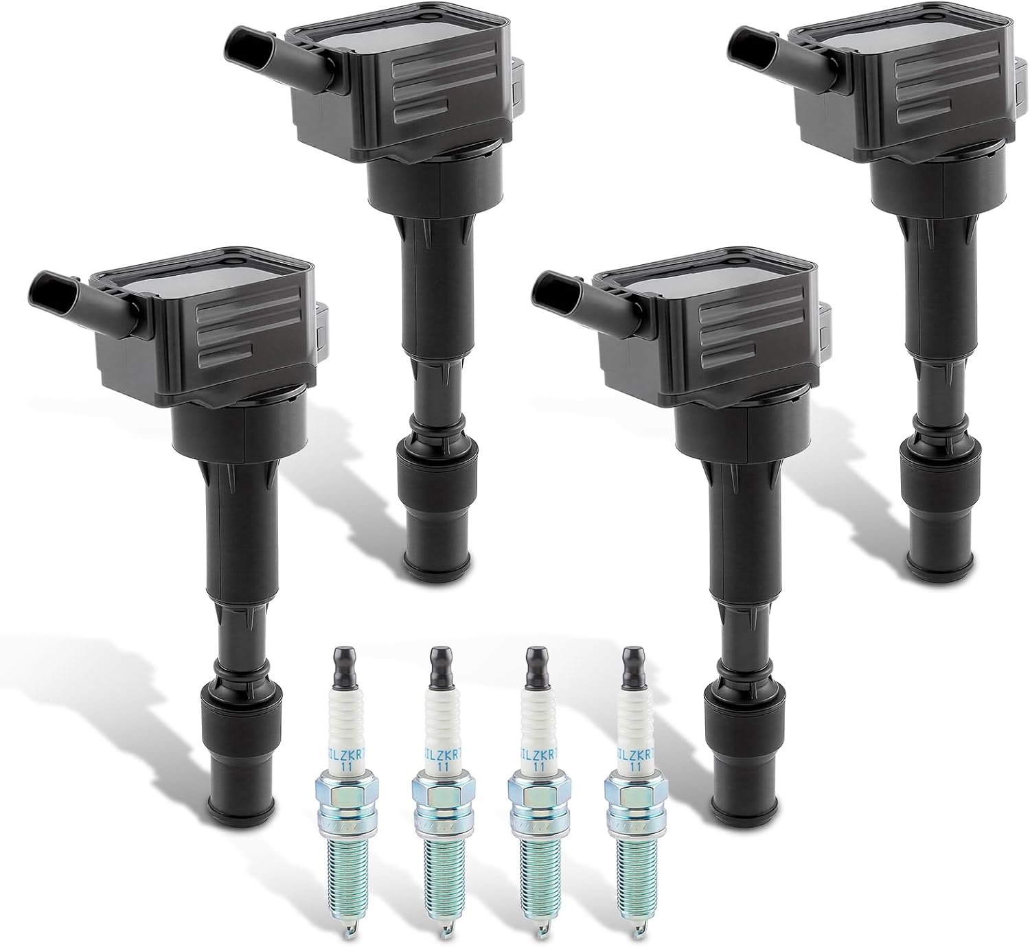 AUTOKAY Ignition Coils & Spark Plugs Set of 4 for Kia for Hyundai Elantra Sonata 2017-2022 273002E601 27300-2E601 UF-816 UF816