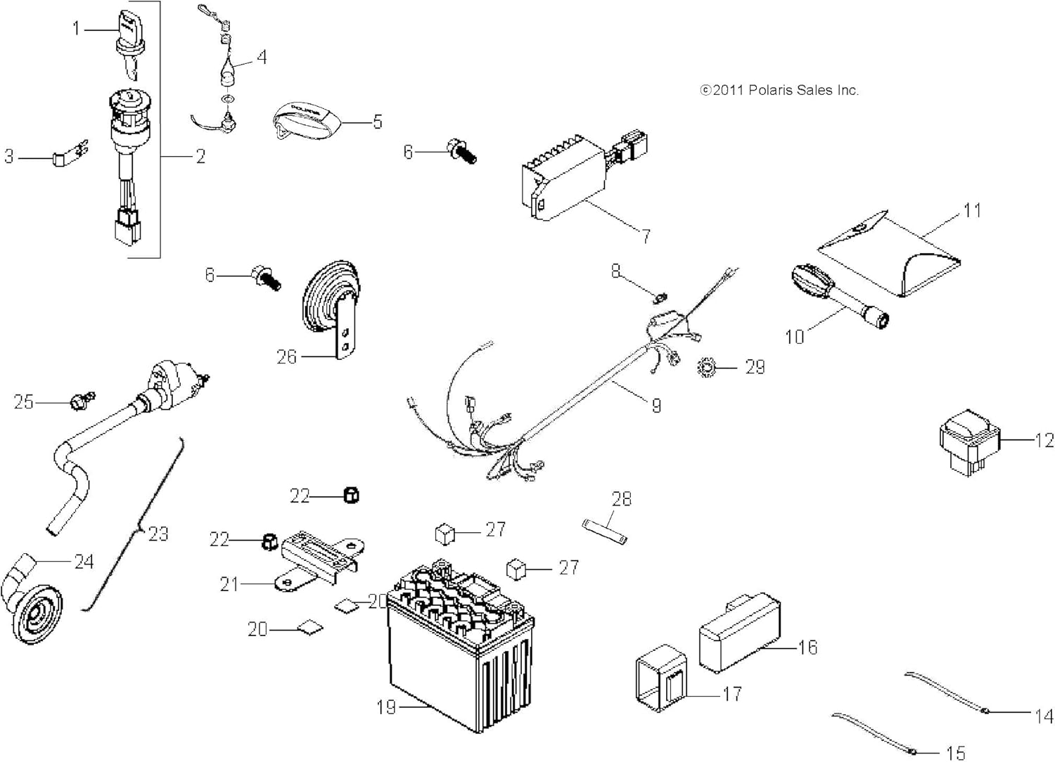 Polaris OEM Ignition Coil Assembly 2007-2019 Outlaw Predator 50 0453894