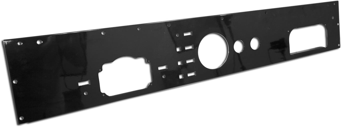Rugged Ridge Dash Panel for Jeep CJ | Stainless Steel, Black | 13320.11 | Fits 1976-1986 Jeep CJ